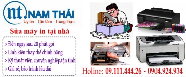 Dịch vụ sửa máy in, đổ mực in tại nhà Hà Nội 09.111.444.26