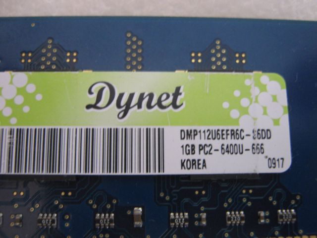RAM Dynet 1GB DDR2 bus 800